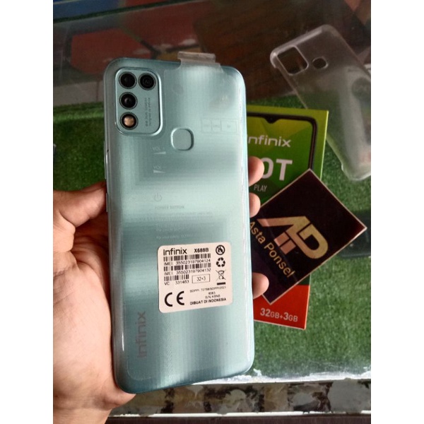 INFINIX HOT 10 PLAY 3/32GB SEKEN BEKAS SECOND