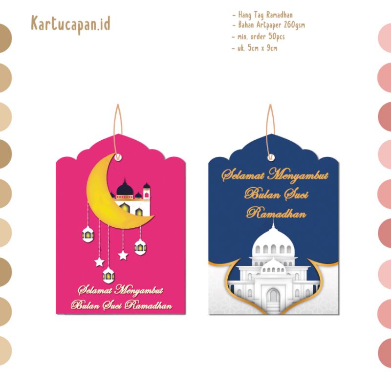 

Hang Tag Ramadhan / Kartu Ucapan Ramadhan / Hang tag Lebaran / Hang tag Ramadhan Kareem