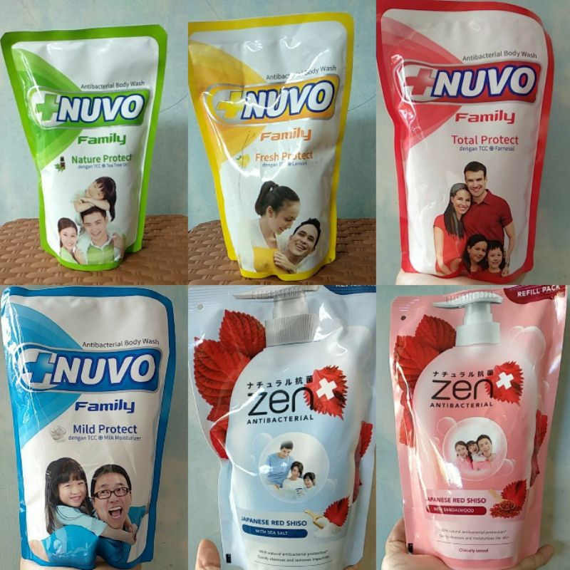 Jual Nuvo Zen Biore Lux Lifebuoy Shinzui Giv Sabun Mandi Cair Ml Ml Ml Refill