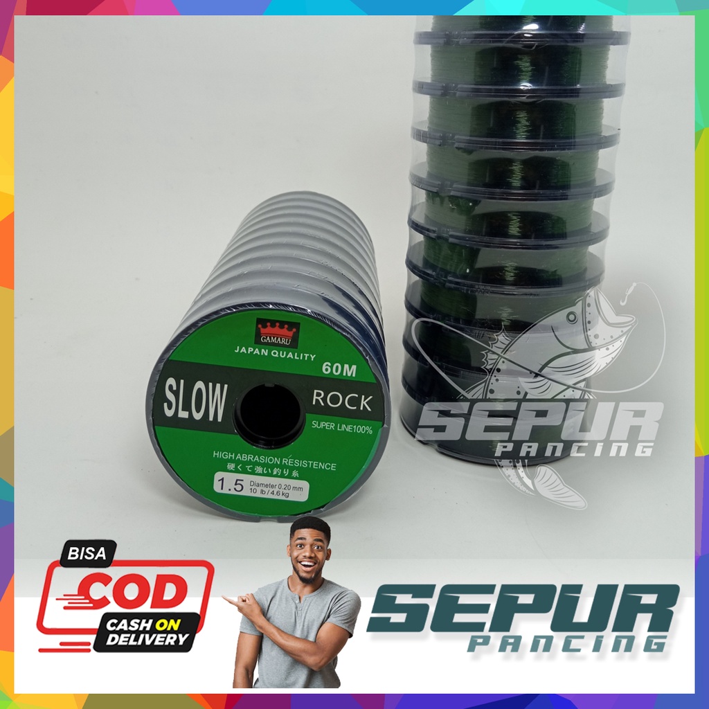SENAR Pancing Gamaru GAMARU SLOW ROCK 60 METER - Connecting