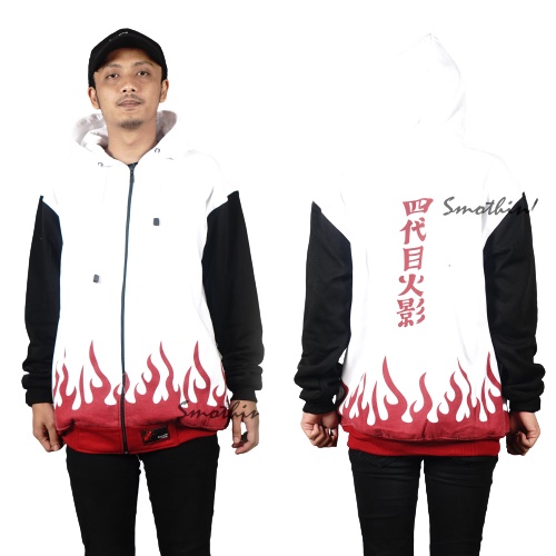 Jaket Jubah Hokage Naruto  Jaket Pria Basic Hokage Naruto Yondaime Jaket Anime Naruto Jubah Naruto A