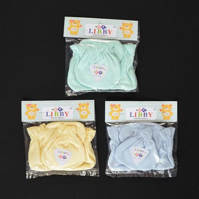 mxc0 libby 3 set sarung tangan & kaos kaki karet bayi/baby warna (0-3m) dvve