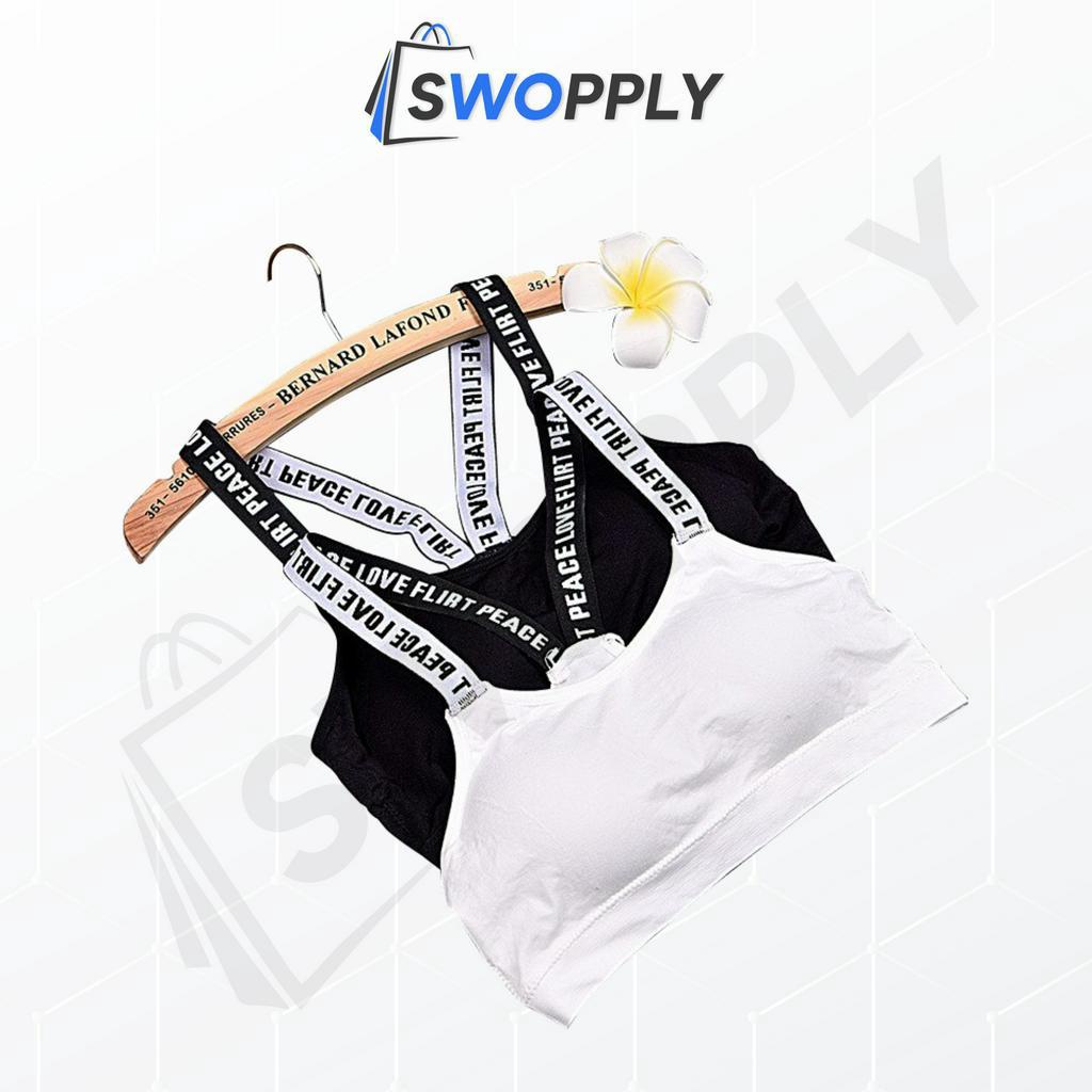 Swopply Sport Bra Bra Wanita Tanpa Kawat Pakaian Dalam Wanita Bra Yoga Bra Olahraga High Quality