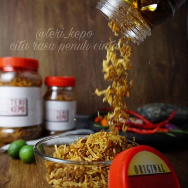 

Teri Kepo/ Teri Bawang enak/bawang goreng teri/teri kriuk instan