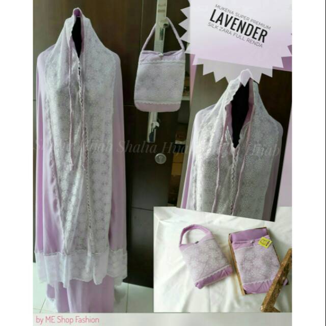 Mukena Silky Zara Silk Jumbo Full Renda Import Super Premium by Shalia Hijab