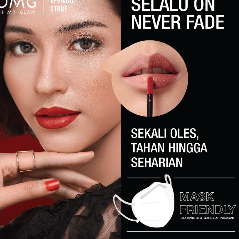NEW PRODUCT  9.9 OMG OH MY GLAM Matte Kiss Lip Cream Lipstick Lipstik LIPCREAM ORIGINAL Eriolla Offi