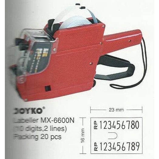 

JOYKO MX-6600N (angka, angka) -Label Harga 2line