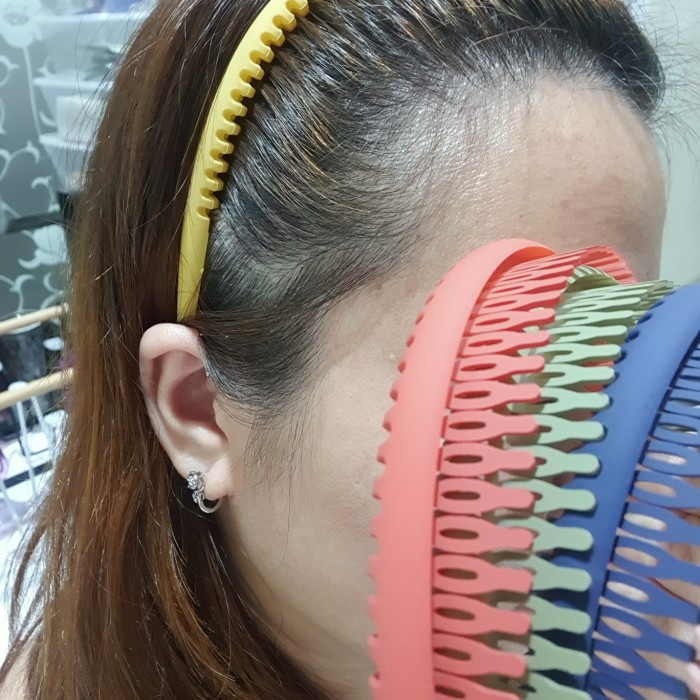 M11 - Bando SIRKAM DOFF POLOS TEBAL KOREA Comb Headband Pria Wanita