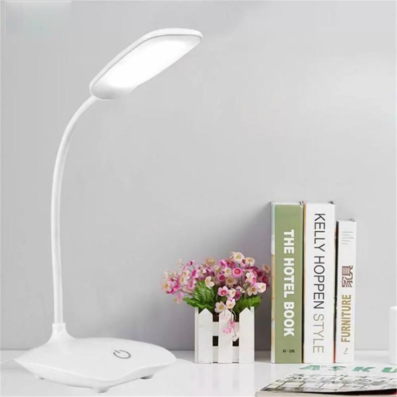 (Flexible) (Lampu Meja Led Fleksibel Tenaga Usb) (Dimmable) (Kontrol Sentuh)