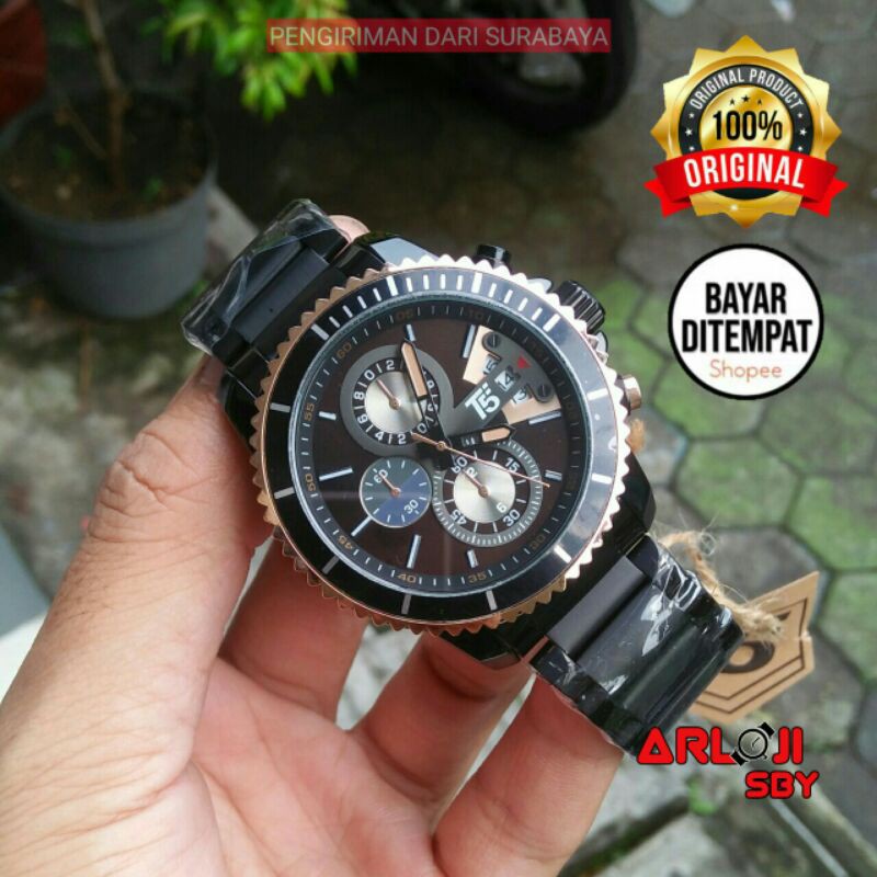 JAM TANGAN PRIA T5 H3826 CHRONOGRAPH ORIGINAL TAHAN AIR