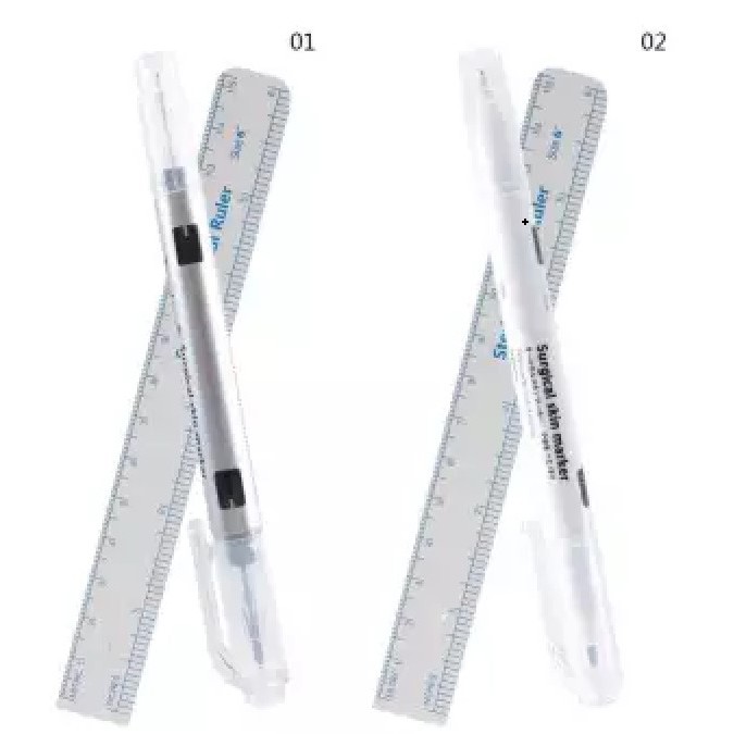 

TONDAUS Double Spidol Marker Sulam Pen Marker Penggaris Marker Pembentuk Alis Operasi