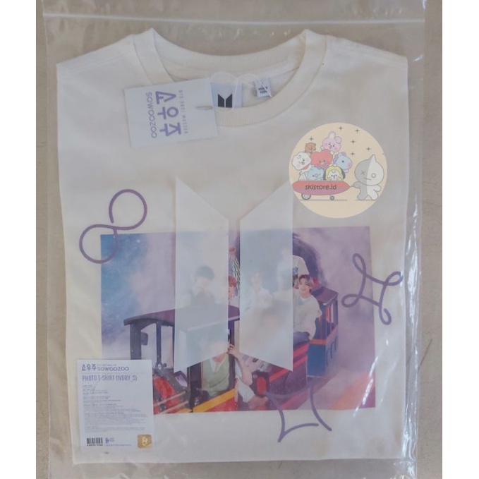 READY STOCK OFFICIAL T-SHIRT IVORY  Sowoozoo BTS