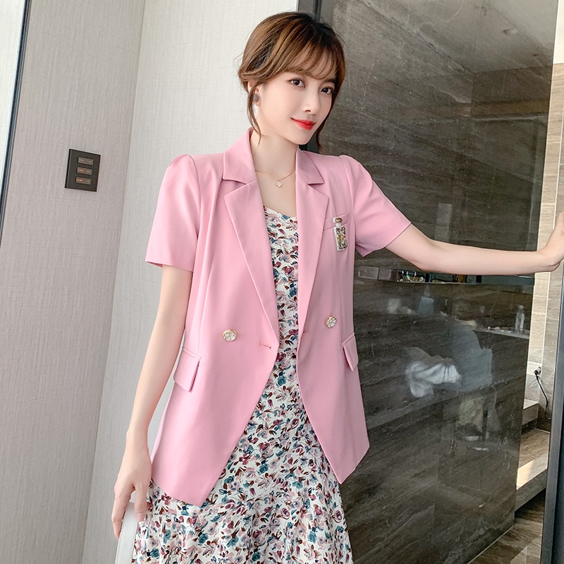 【Rozen】Korean Short-sleeves OL Blazers  2443