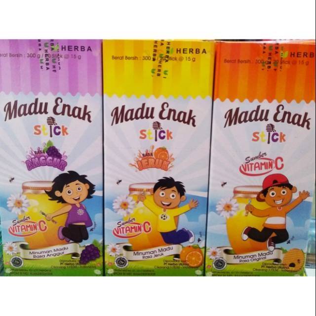 

HERBA MADU ENAK STICK ISI 20 STICKS UNTUK ANAK2