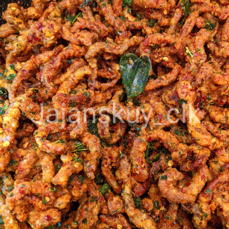 

DJS - USUS AYAM CRISPY KRIUK 1Kg /Bumbu melimpah/Gurih nikmat/usus ayam/Usus krispi/jajanskuyclk