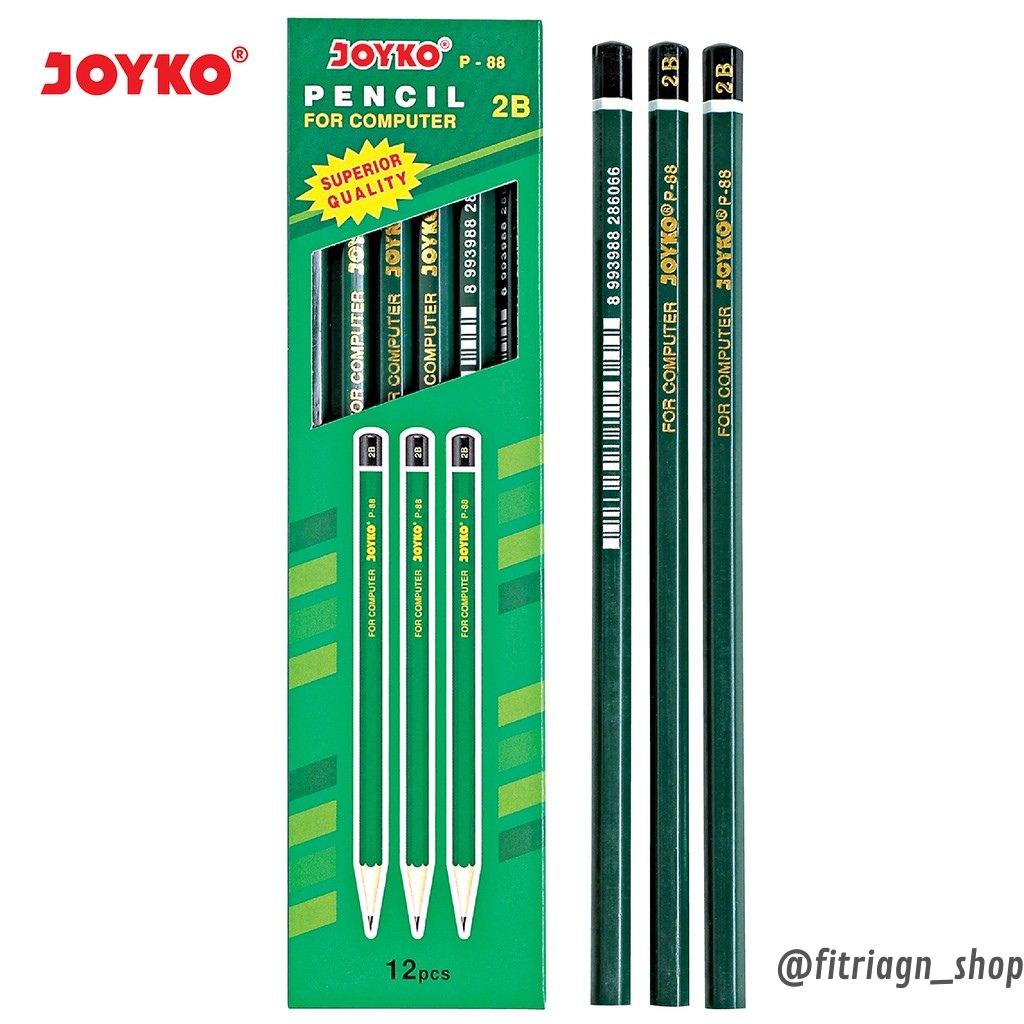 

Pencil P88 2B Joyko hijau(12pcs)