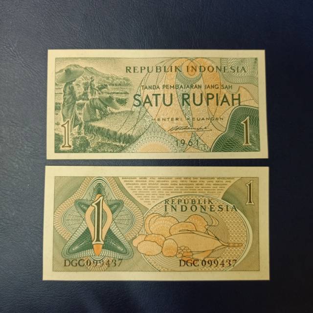 Uang lama 1 rupiah 1961 unc