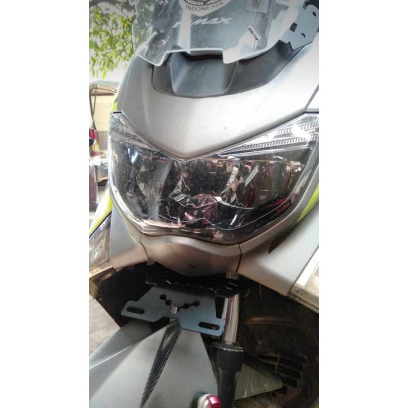 Breket plat nomor nmax new 2020 dan nmax old model MHER kumis bawah lampu generasi 1 &amp; 2  FOURSIX_46