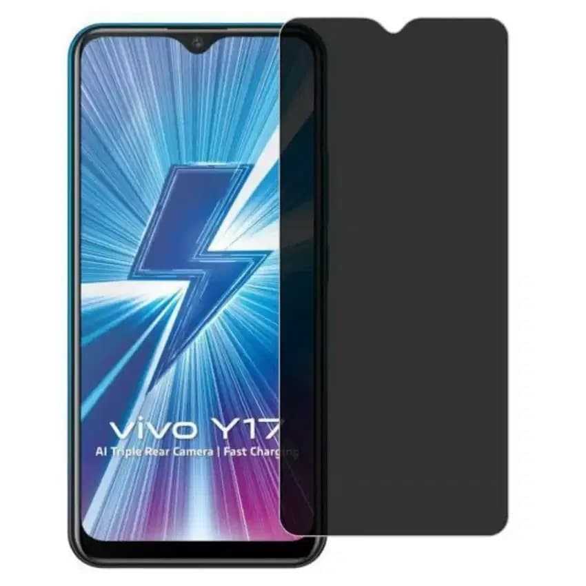 VIVO Y12S Y12S 2021 Y11 Y12i Y12 Y15 Y17 Y19 Y91 Y93 Y95 Y91C TEMPRED GLASS SPY PRIVACY FULL COVER HITAM GELAP TEMPERED FULL LAYAR SCREEN GUARD PELINDUNG LAYAR