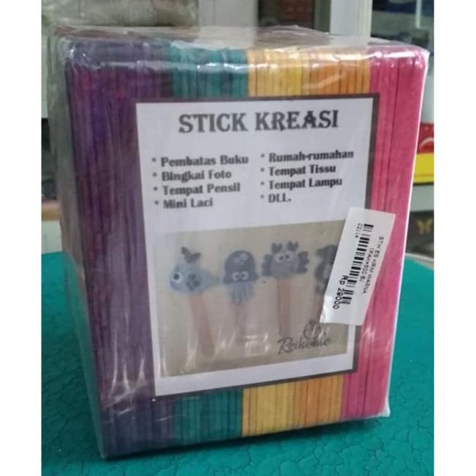 

Ready Oke] Kerajinan Kayu Stik Es Krim 1Pak=500 Bj (Warna)