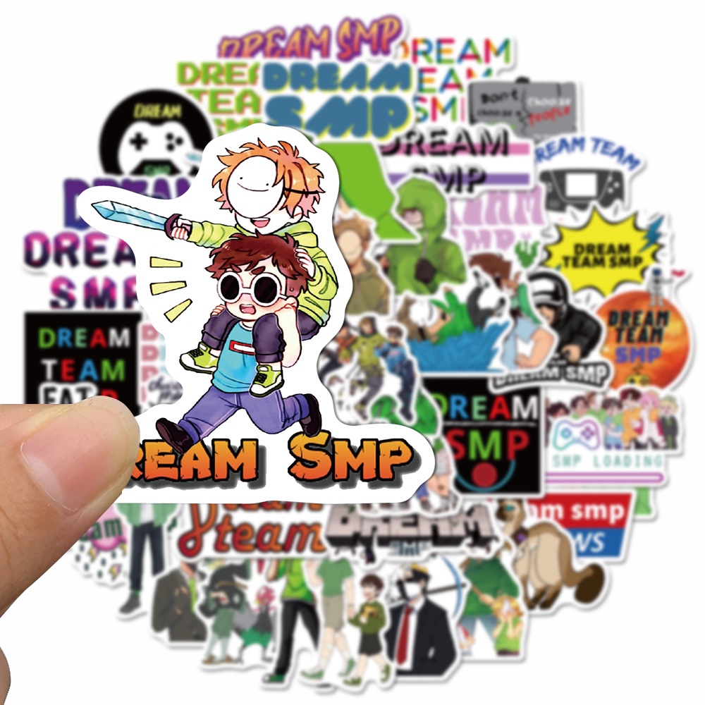 50pcs Stiker Motif Kartun Game Dream Smp Tahan Air Untuk Dekorasi Laptop / Gitar