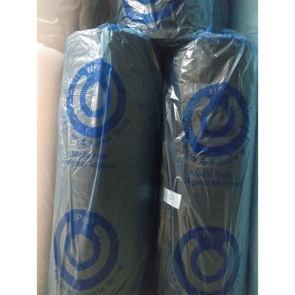 

Upack BubbleWrap logo Biru uk:125cmX50m Hitam 2.3kg