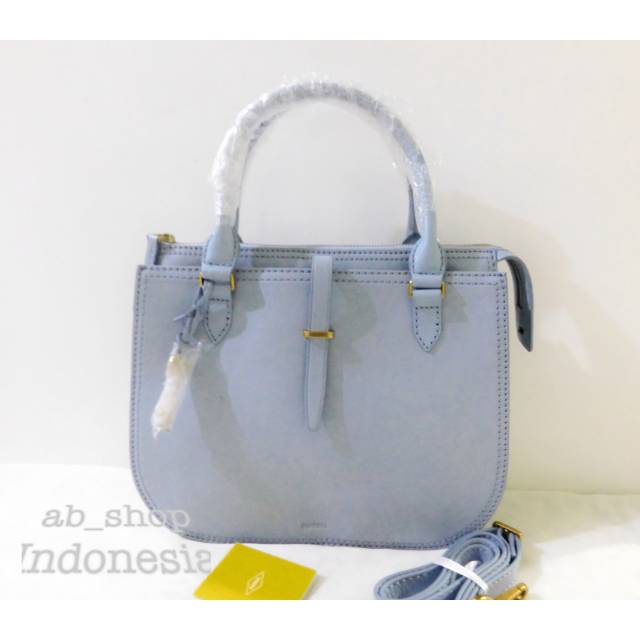 Fossil Ryder Medium Satchel Horizon Blue