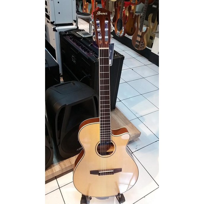 Gitar Akustik Elektrik Ibanez Aeg8Tne-Nt Nylon Abuzahasim