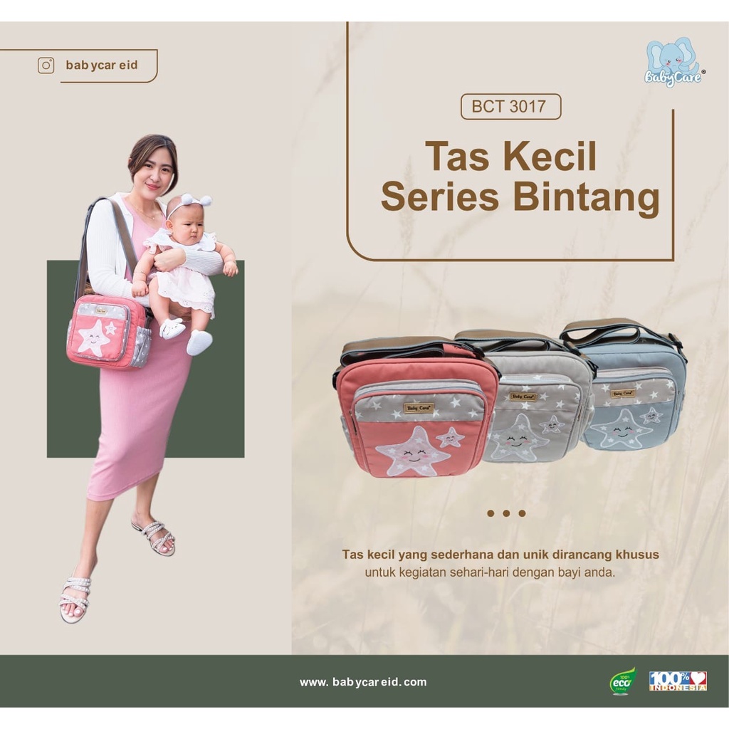 Tas Bayi Babycare Star Series Untuk Perlengkapan Baju Bayi Popok Dan Botol Susu arevyonlineshop