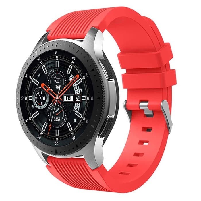 STRAP TALI JAM TANGAN - RUBBER STYLE VERTICAL 20MM - FOR SAMSUNG GALAXY ACTIVE 2 SMARTWATH STRAP WATCH