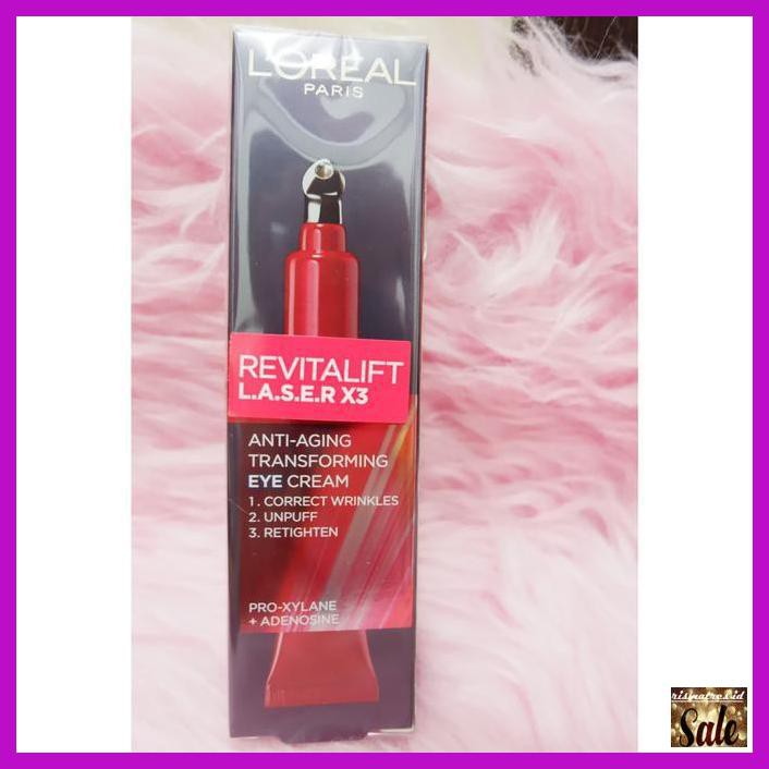 EYEKRIM- L'OREAL PARIS REVITALIFT LASER X3 EYE CREAM -ASLIII.