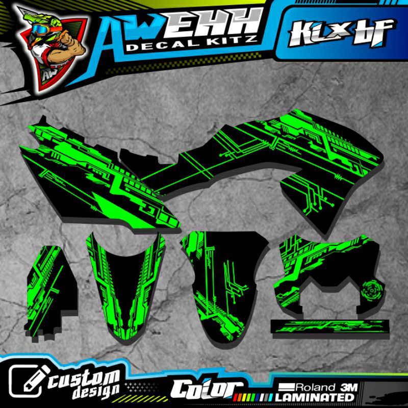 Jual Decal Klx Bf Klx Bf G Klx L Dtracker New Hijau Keren Shopee Indonesia