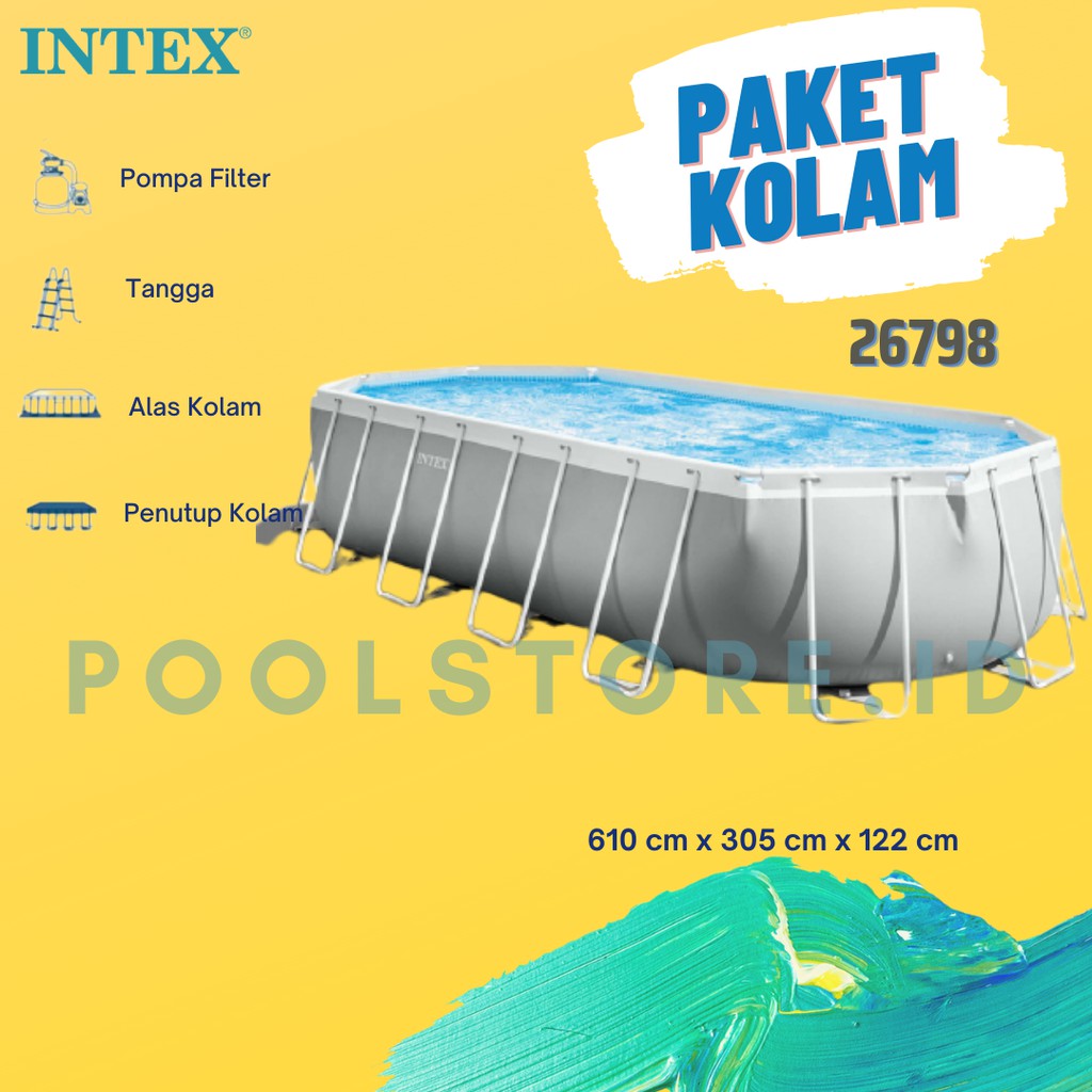 INTEX 26798 610 x 305 x 122 cm Kolam Renang Portable