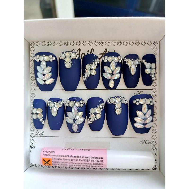 nail art - kuku palsu wedding cantik