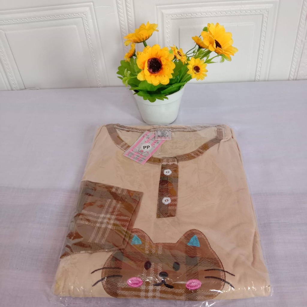 PP Starlie Standar - Baju Tidur Wanita Bahan Kaos Uk Standar L-XL Setelan Baju Santai Merk Starlie-2