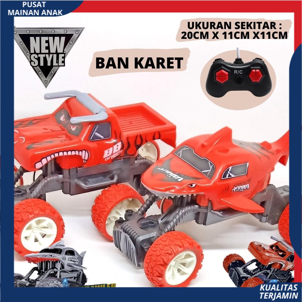 RC Rock Crawler Mainan Anak Mobil Remote Control MONSTER Striker V8 SPEED CLIMBING Ban Karet