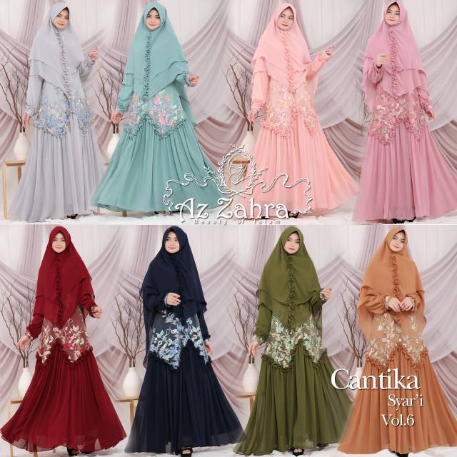 Chantika Set Syari Original By Azzahra
