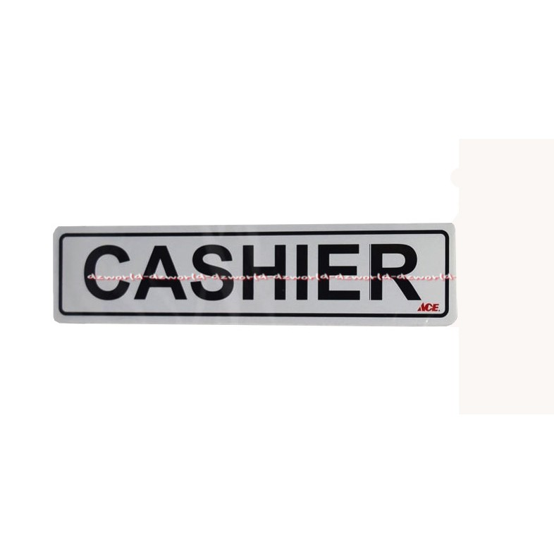 Kris Stiker Cashier Kasir Sticker Casier Mudah Diaplikasikan Pada Metal Kaca Atau Plastik Krisbow Ace Kasirs Warna Silver