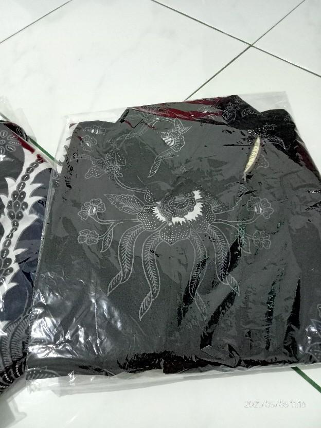 Risna Batik Hrb026 Kenongo Hem Kemeja Batik Pria Lengan Pendek Katun Primis Premium Halus M L Xl