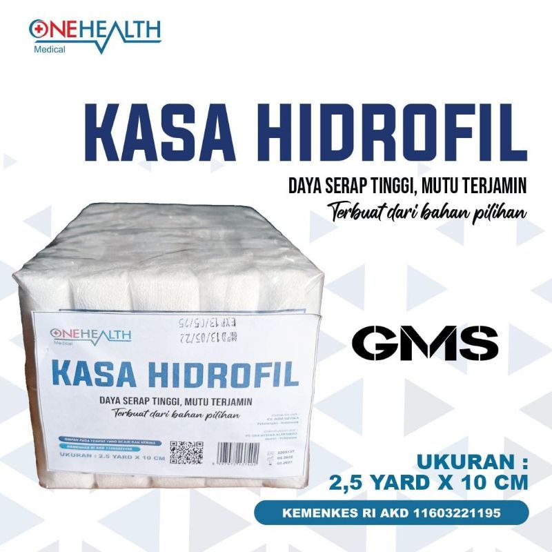 Kasa Verband 2.5 Yard X 10 cm Onehealth / Kasa Gulung