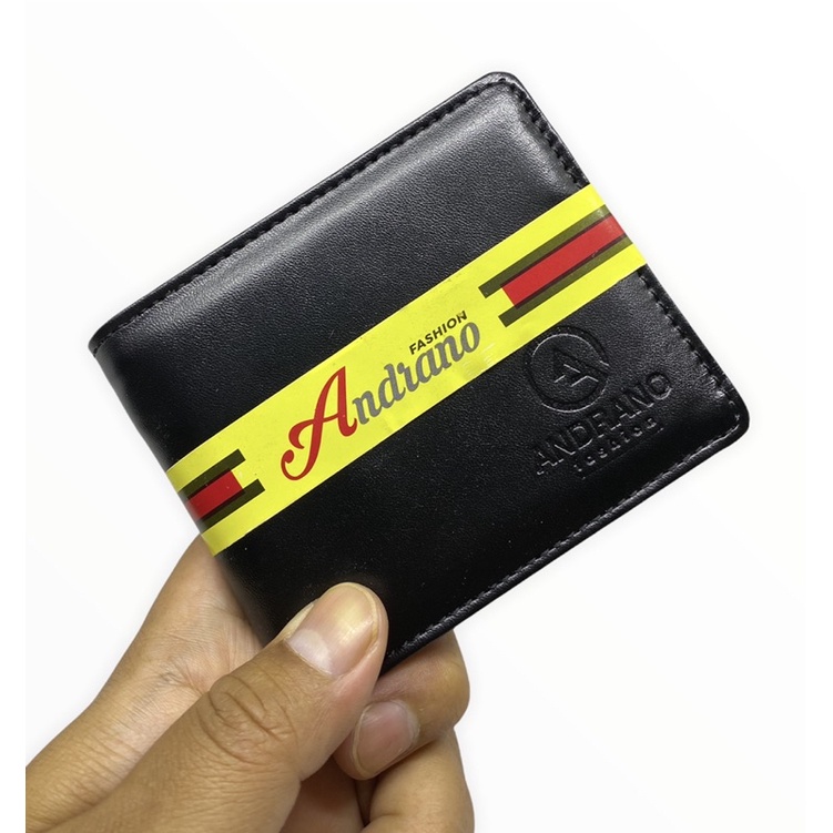 DOMPET PRIA ANDRANO DOMPET PRIA KULIT SINTETIS MODEL LIPAT DOMPET PRIA DISTRO MURAH MERIAH DOMPET COWOK ASLI KULIT PU DOMPET PRIA LIPAT