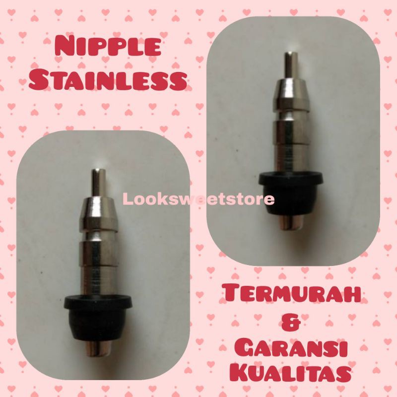 Nipple Niple Nipel Nepel Drinker Tempat Minum Ayam Stainless