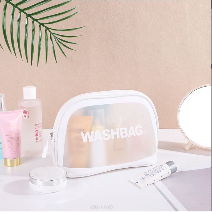 BV.ID WK624 TAS KOSMETIK TRANSPARAN POUCH TRAVEL MAKEUP BAG ORGANIZER WASHBAG WATERPROOF