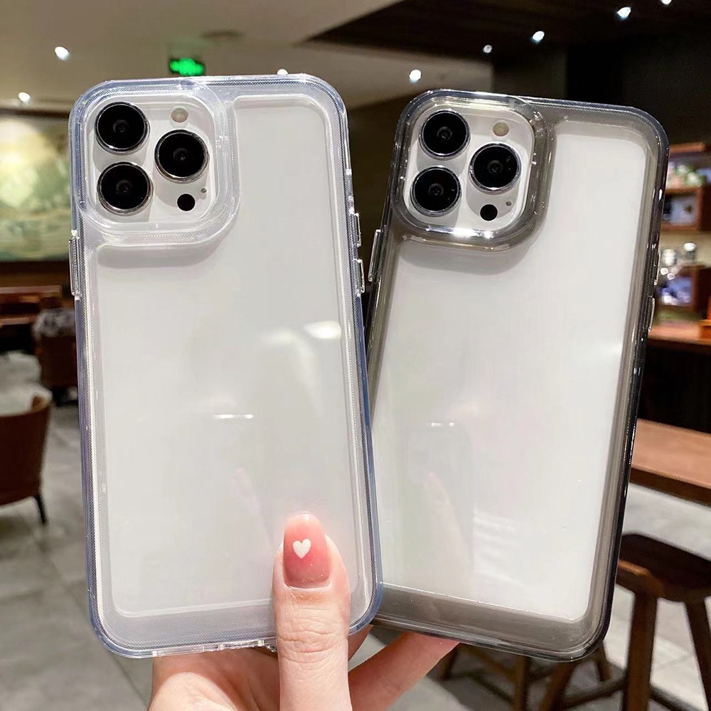 Soft Case Silikon Transparan Untuk IPhone 11 13 12 14 Pro MAX XS MAX XR X 7 + 8 14 Plus