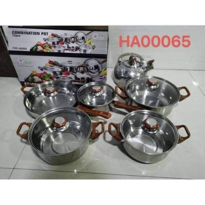 Panci Combination Pot 12 pcs Cookware