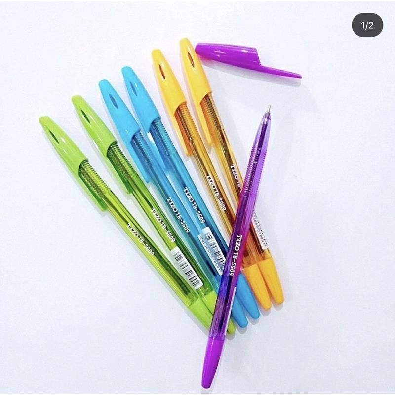 

12 PCS / SET Pulpen Padat Tinta warna hitam bolpoin pen murah pen lusinan grosir