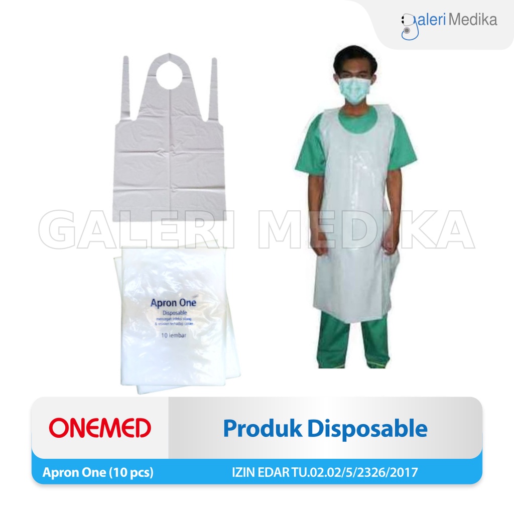 Onemed Apron Celemek Plastik Isi 10 pcs