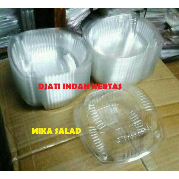 BAGUS SEKALI!!! MIKA  SALAD/ES KEPAL/MANGKOK PLASTIK 500ML ISI 25 PCS