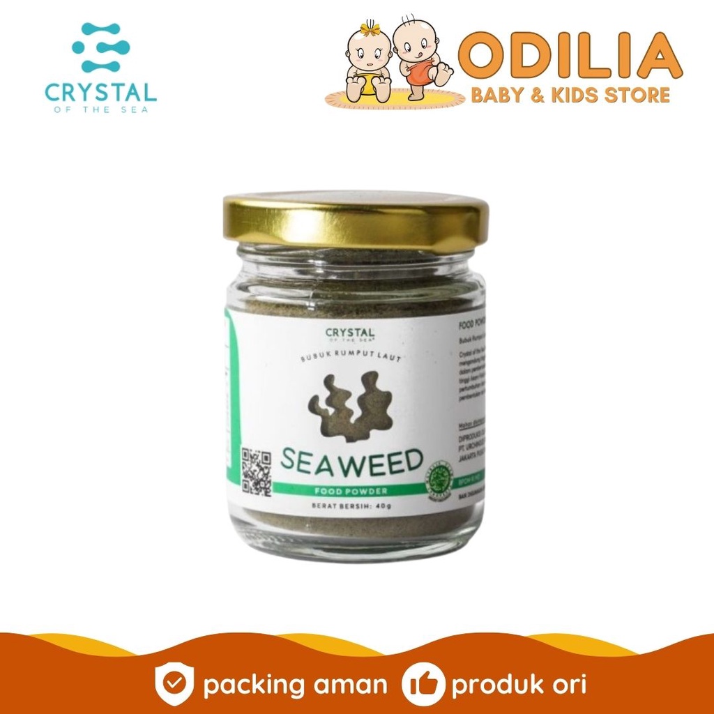 

Crystal Of The Sea Seaweed Food Powder 40gr - Bubuk Rumput Laut - MPASI