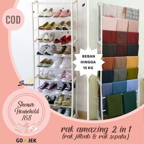 SHENAR AMAZING SHOE RACK  / RAK HIJAB /  RAK KRUDUNG / RAK SUSUN/RAK SERBAGUNA/RAK SEPATU - BISA COD